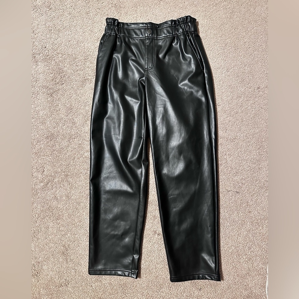 Women’s Black Faux Leather Pants